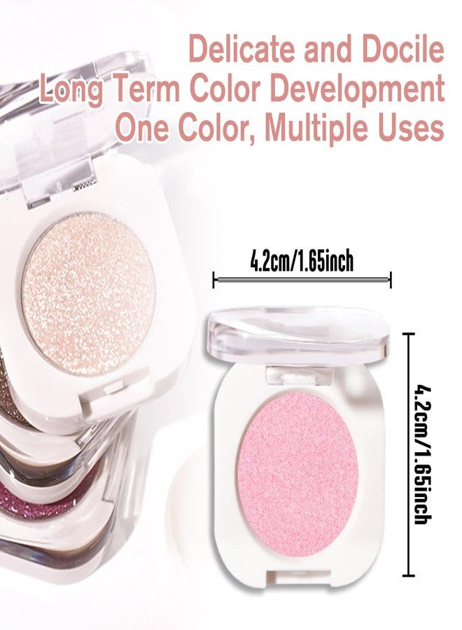 QIDSTERS Pink Shimmer Single Eyeshadow, Lightweight Blendable Mini Eye Shadow for Older Women, Monochrome Eyeshadow Palette Makeup Pigmented Waterproof, Vegan & Cruelty-Free, 29 - Image 5